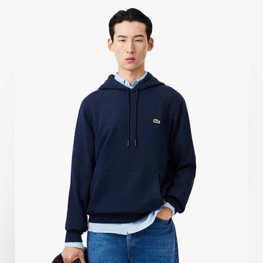 Navy Blue Hoodie with Logo